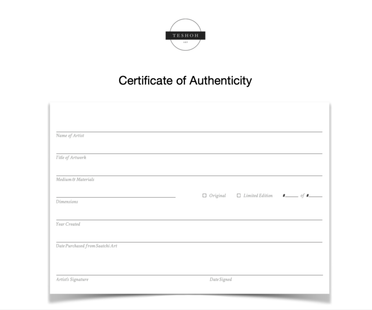 certificate of authenticity teshoh art marketplace